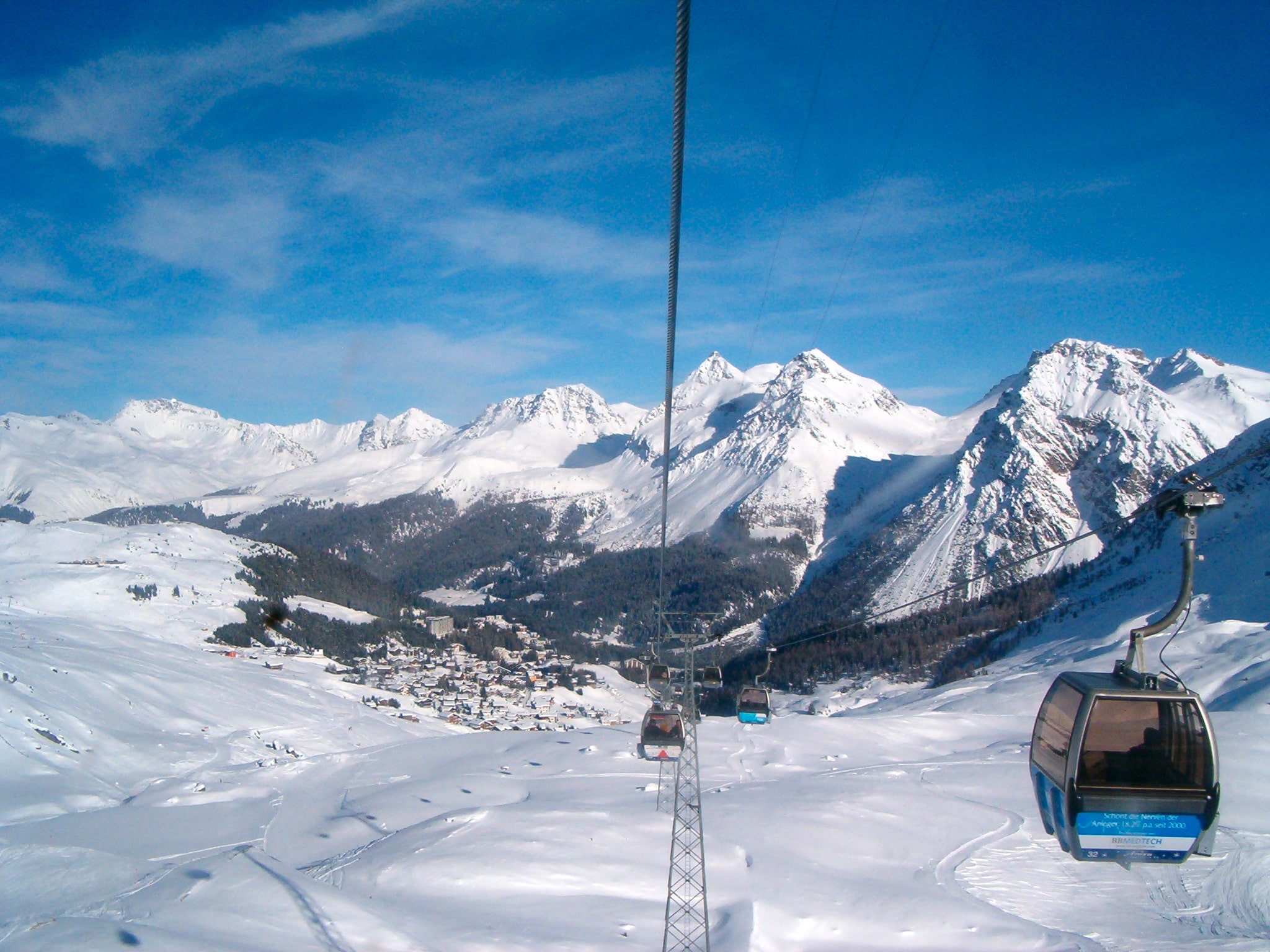 Gondola at Aroza Lenzerheide in Switzerland