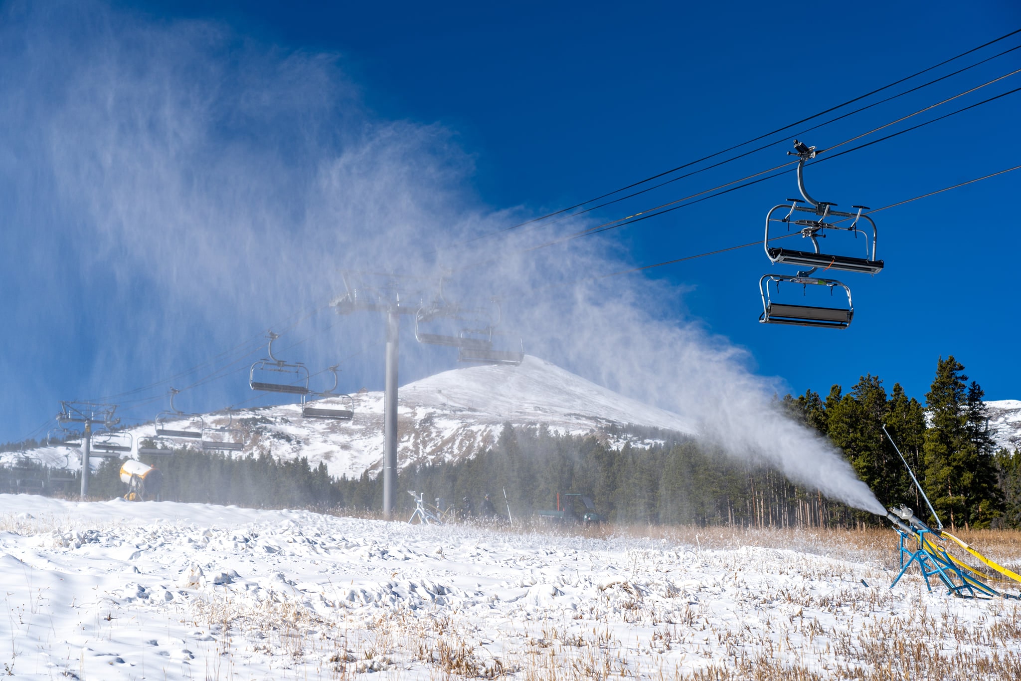 Snowmaking at Breckenridge, Colorado