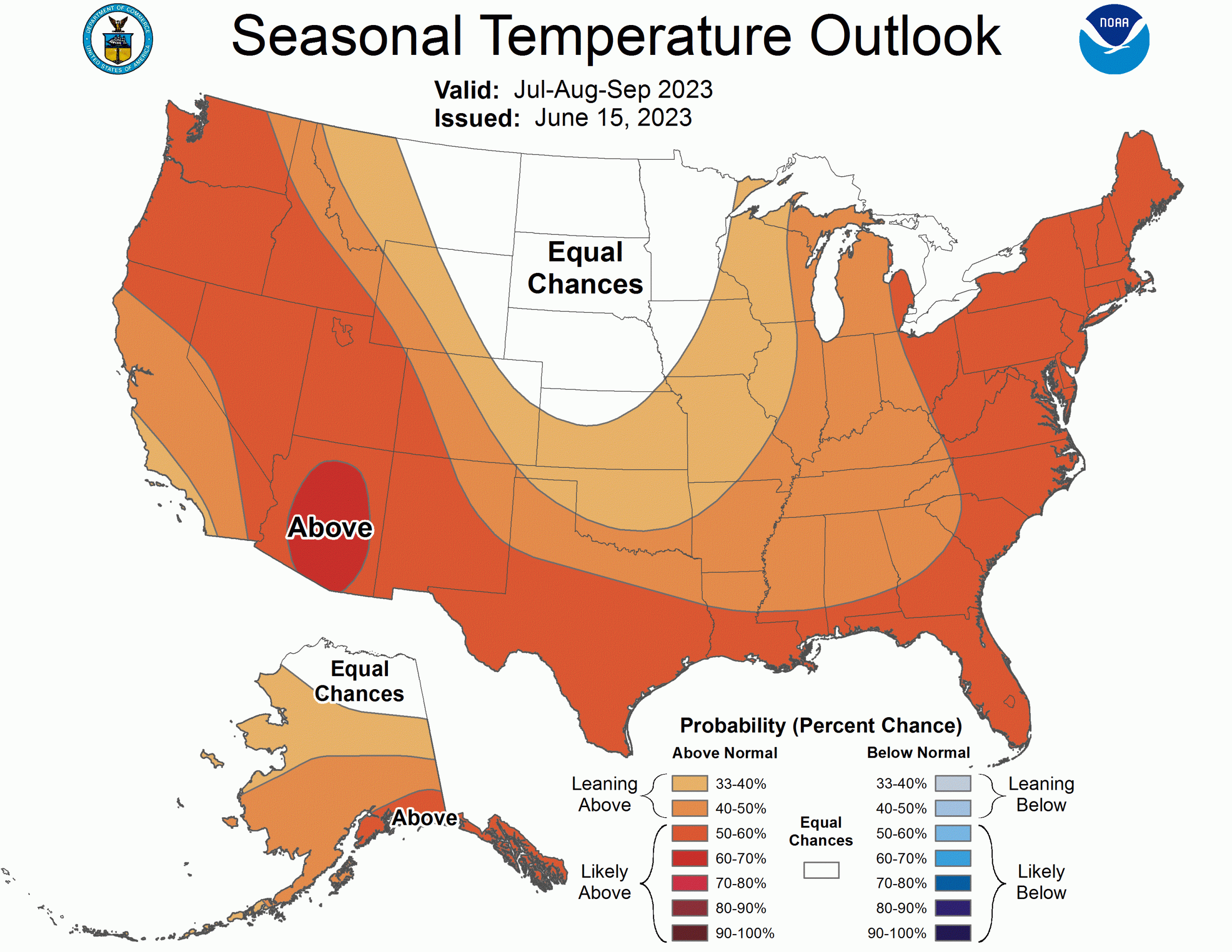 summer outlook, temperature,