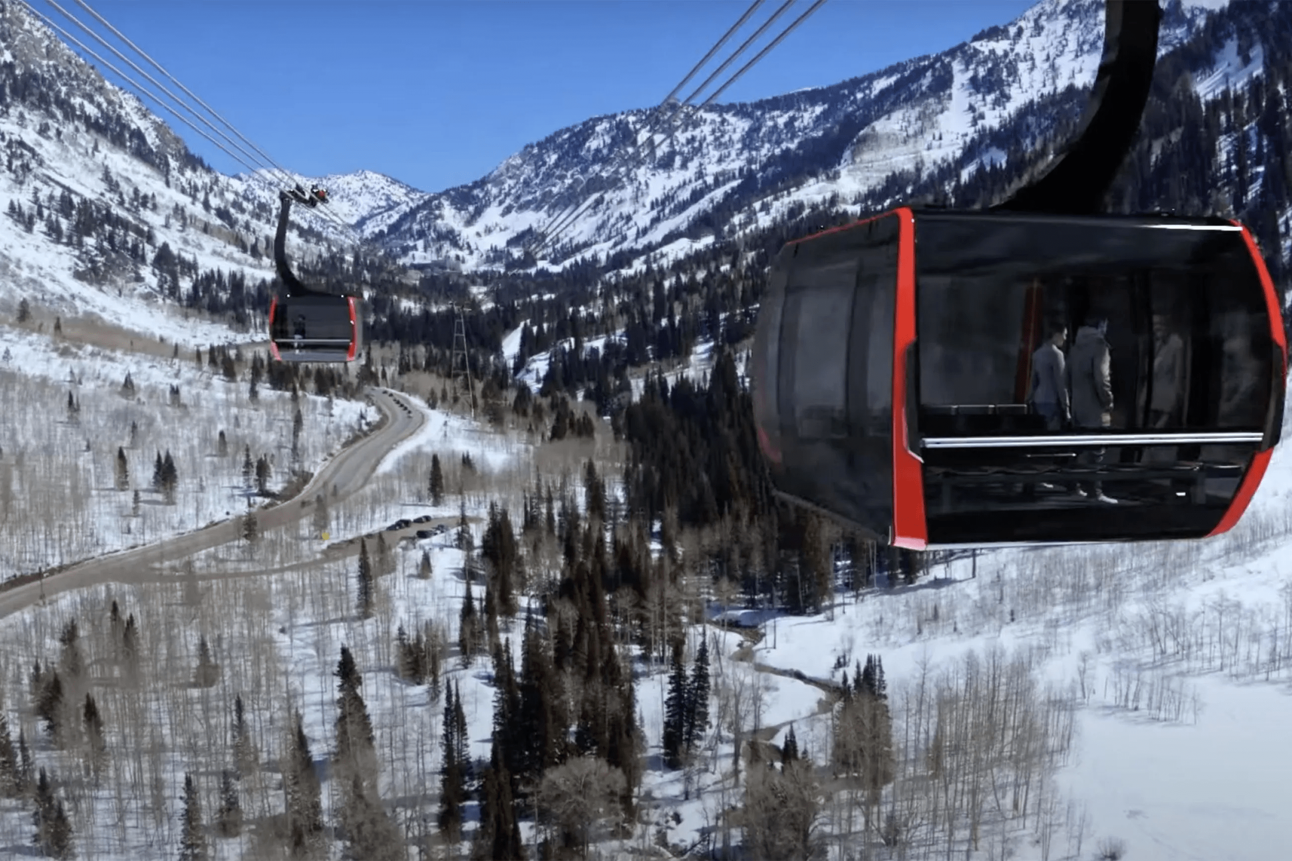 Rendering of Little Cottonwood Gondola