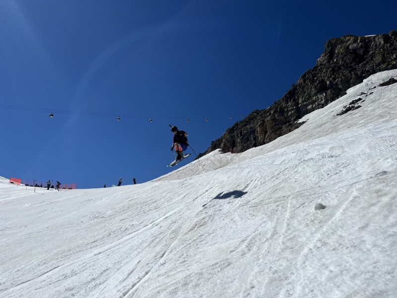 Side hit air time at mammoth 