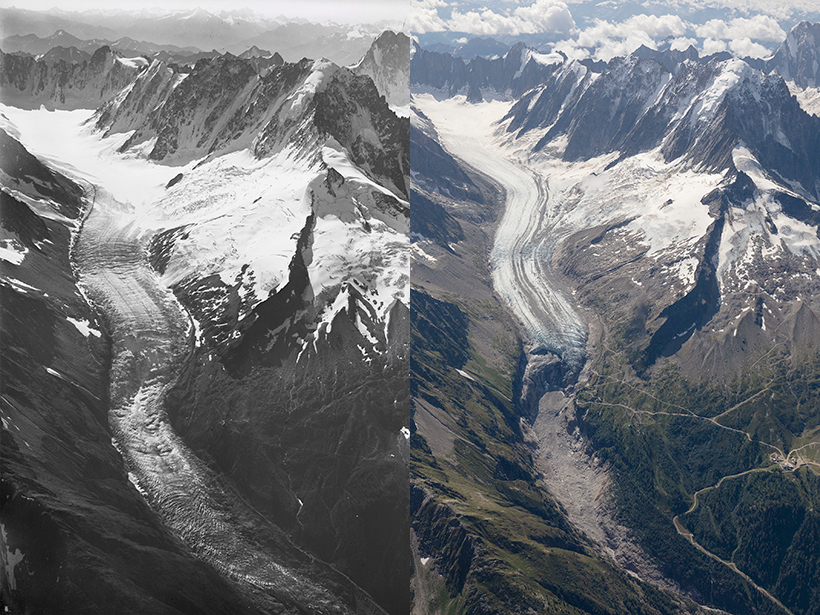 European glacier, summer skiing