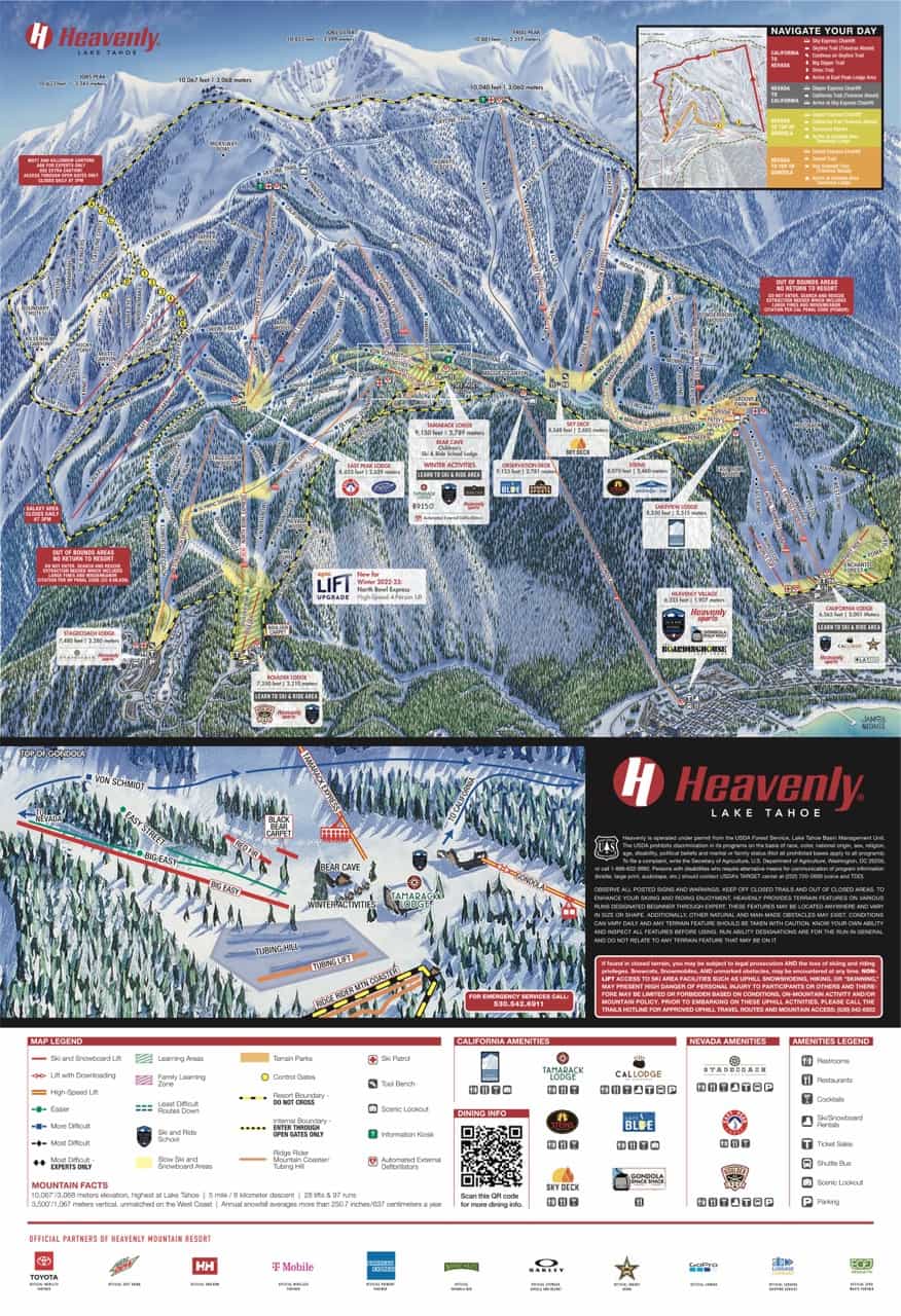 heavenly trail map