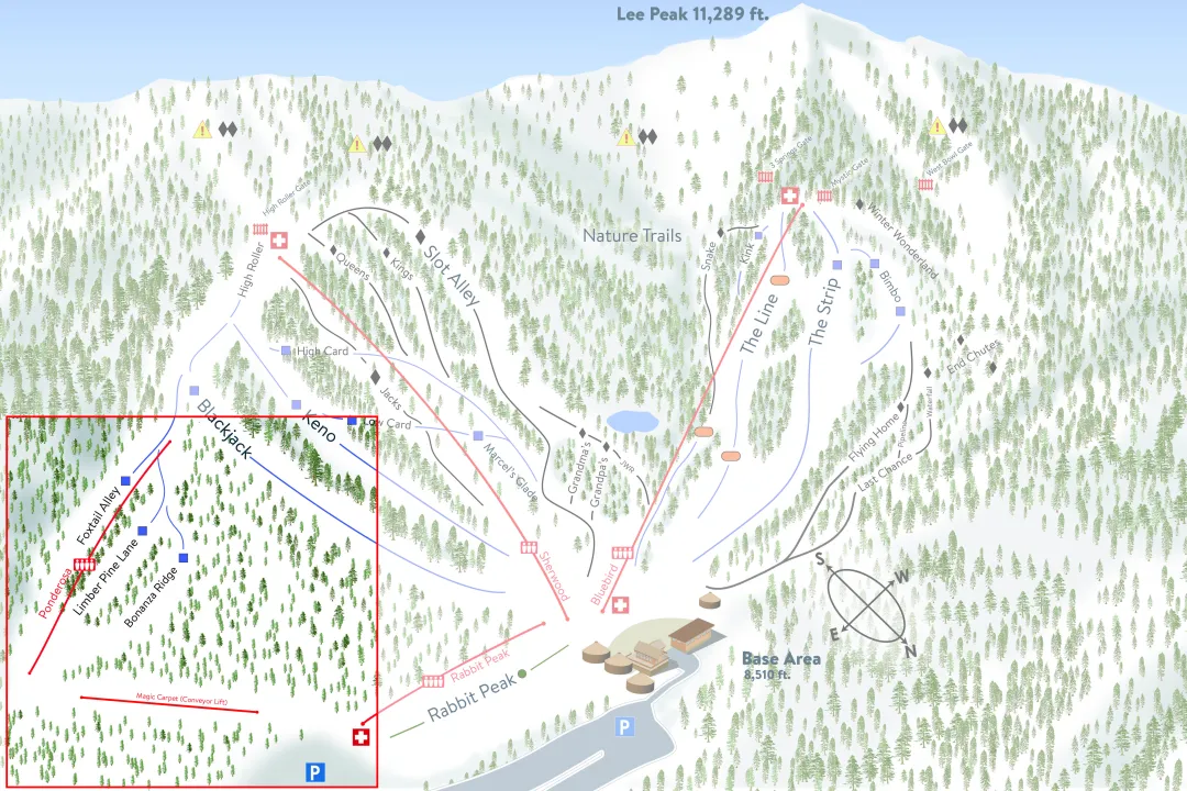 Lee Canyon Trail Map
