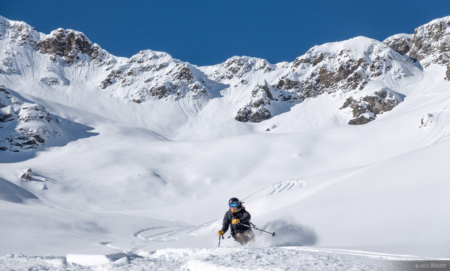 Powder skiing silverton colorado
