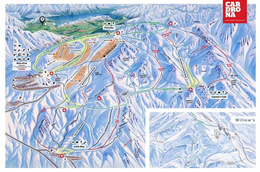 Cardrona trail map