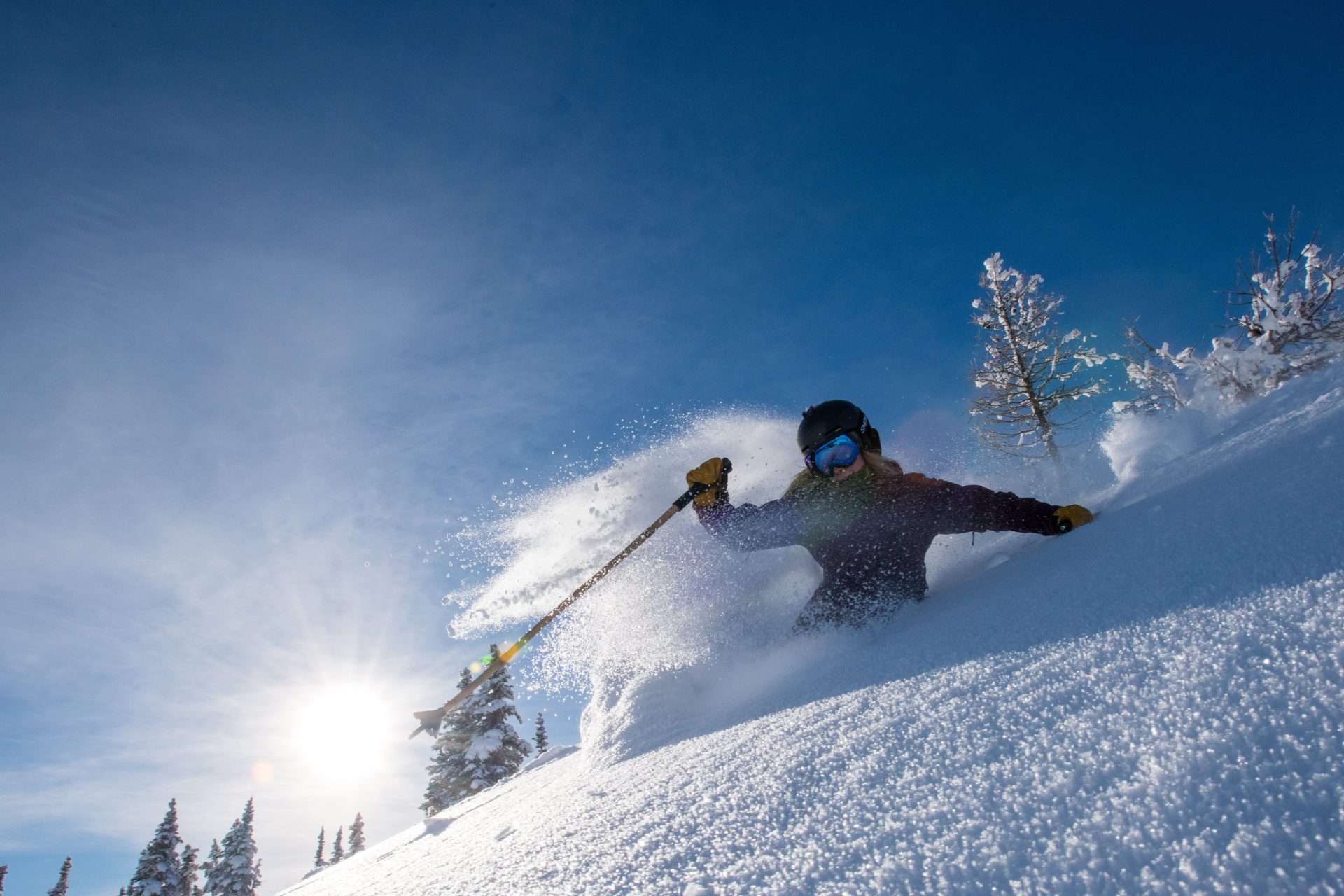 Skiing at Banff Sunshine Village, AB