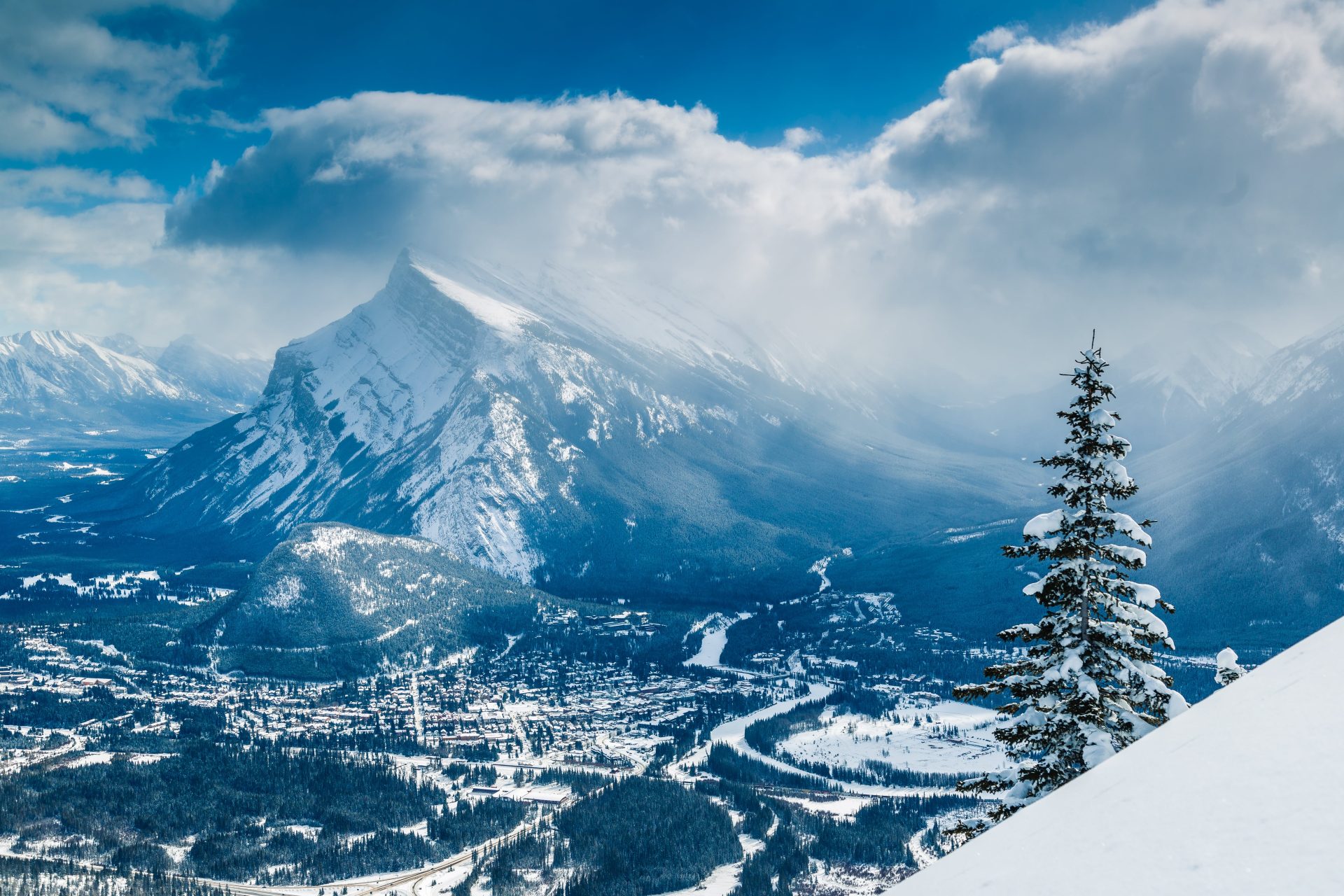 Overlooking Banff, AB from Mount Norquay