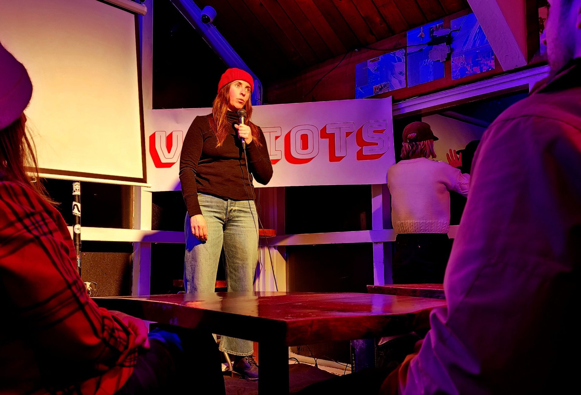 Katie Burrell takes the stage