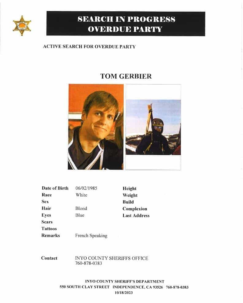 hiker missing Whitney