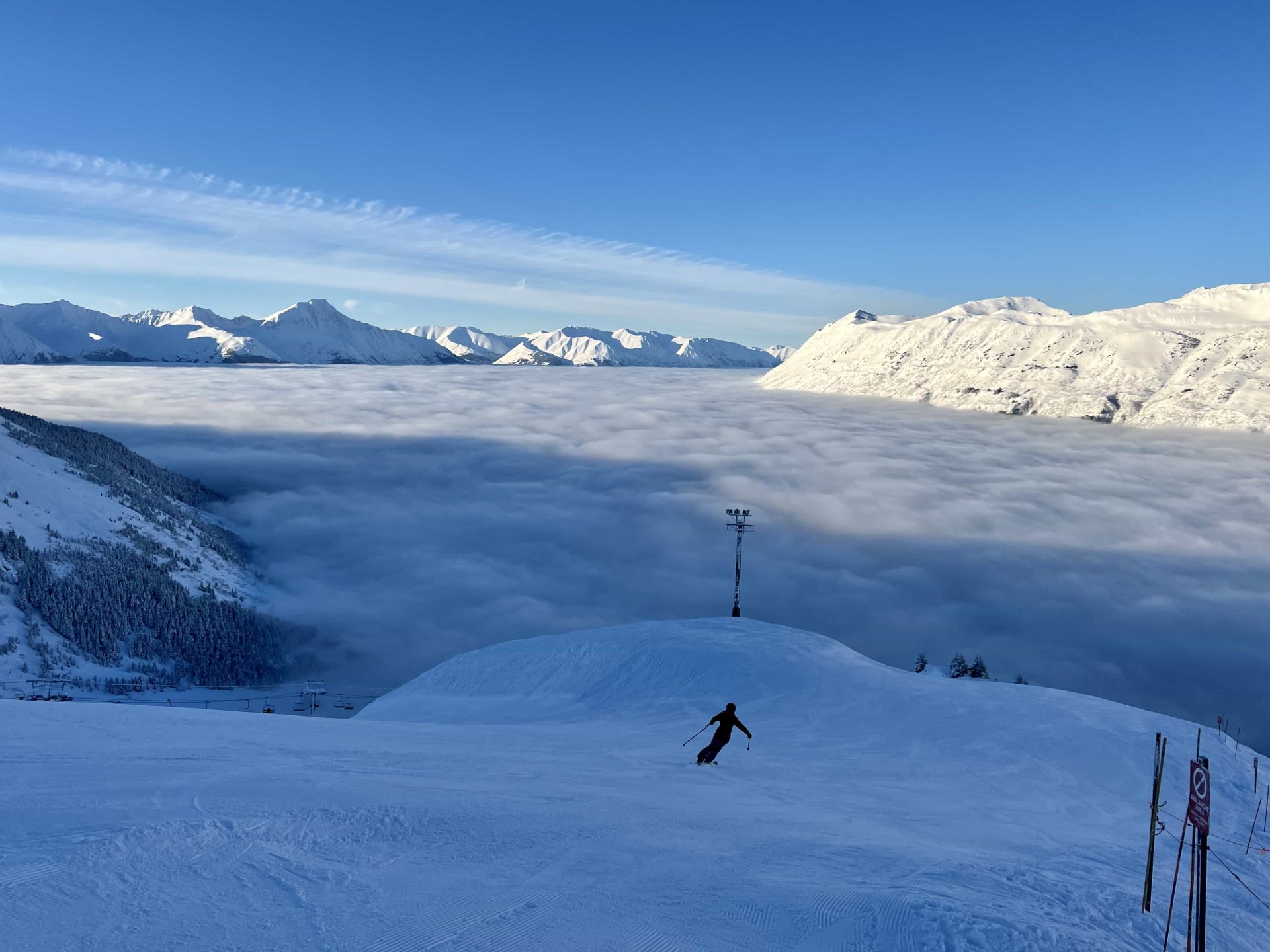 Alyeska Resort, Alaska, above the clouds,