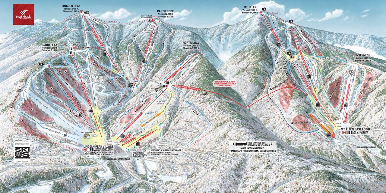 sugarbush trail map
