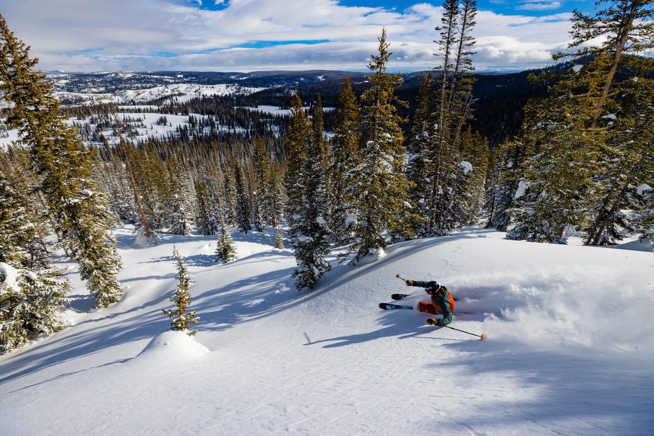 Ebon Mond skiing at Steamboat.