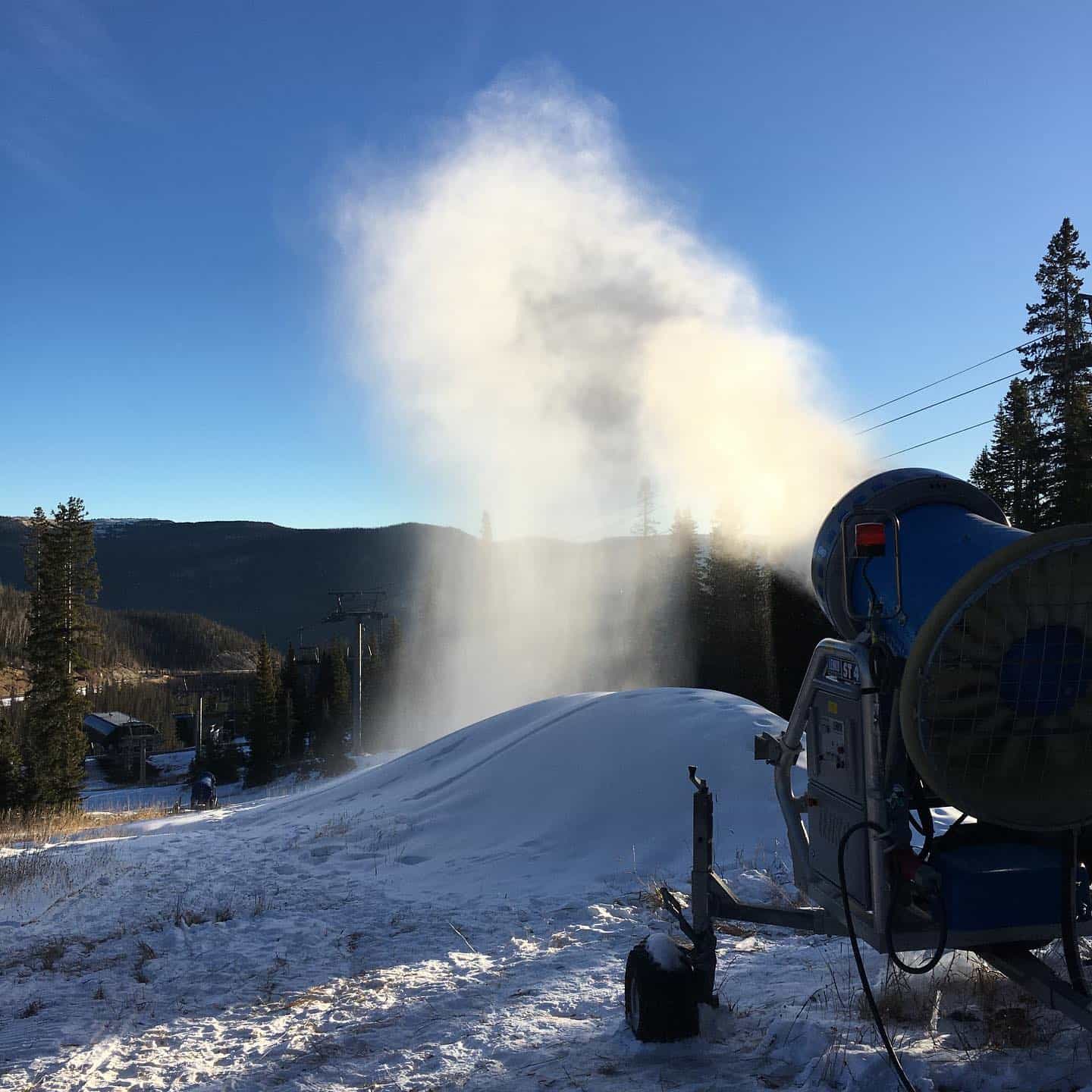 snowmaking, wolf creek, colorado,