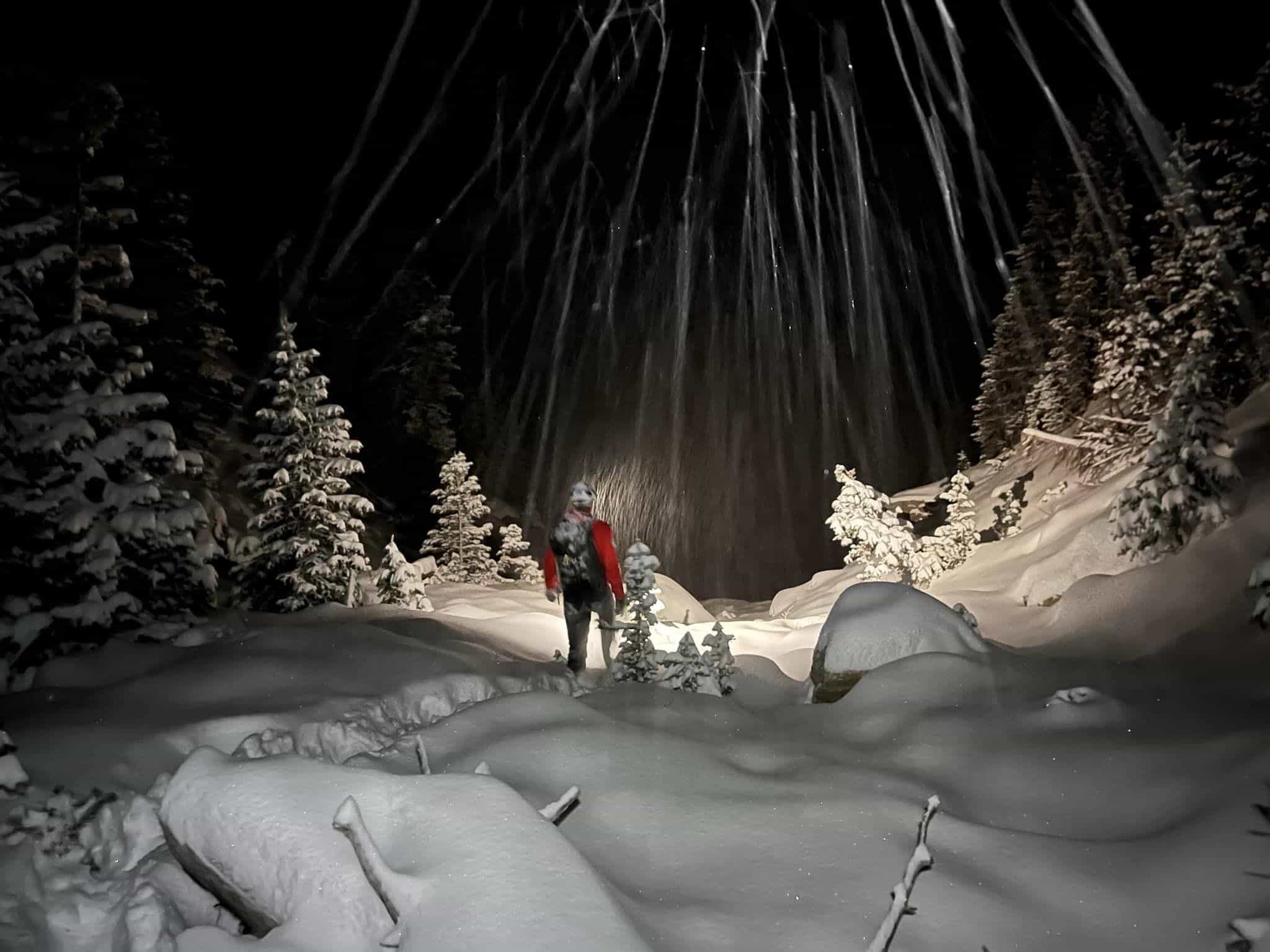 hiker rescued in snowstorm