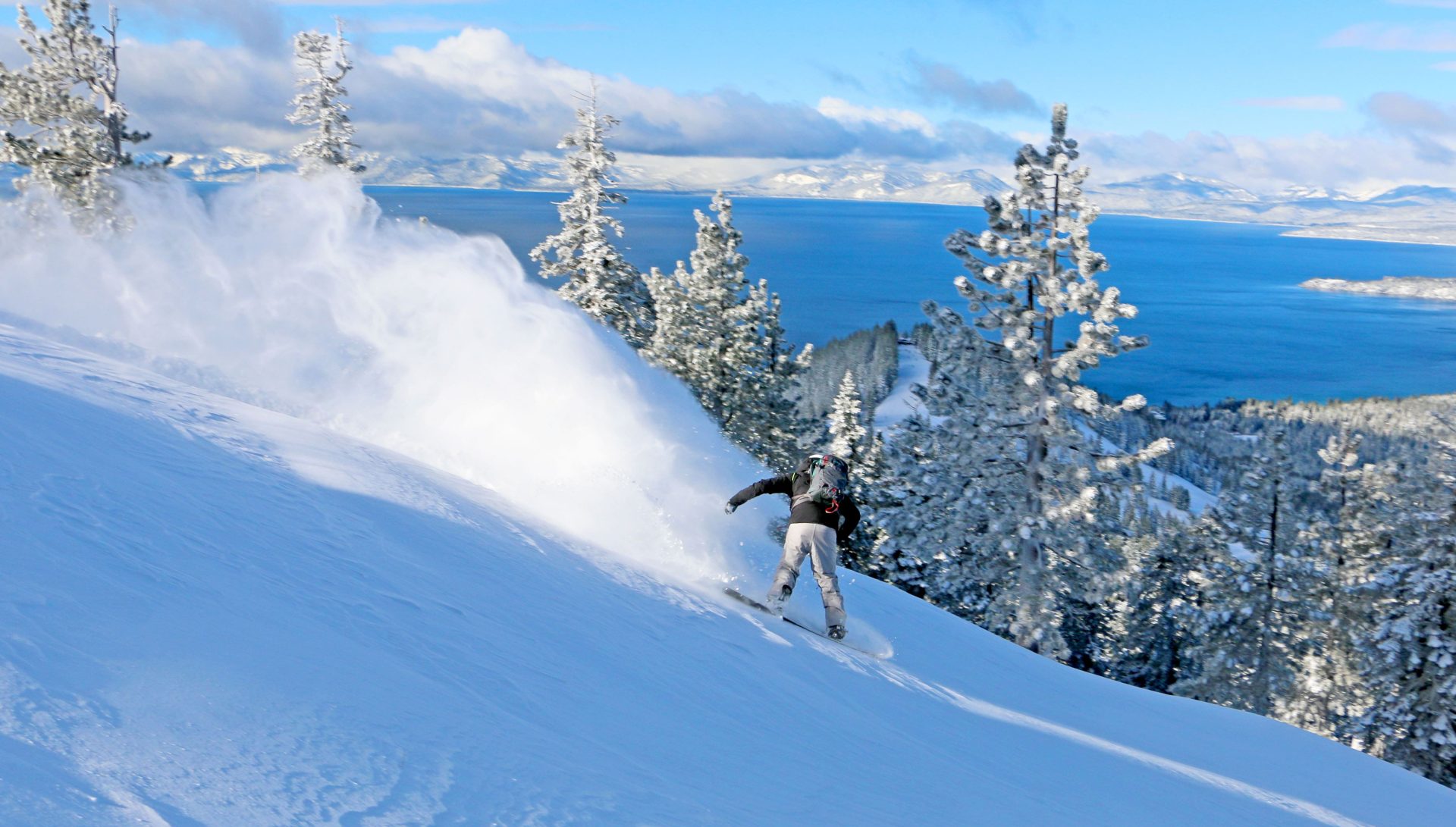 Glades and Lake Tahoe at Diamond Peak