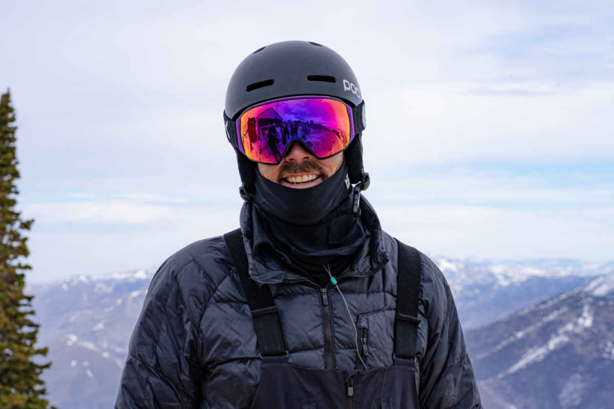 smiling skier