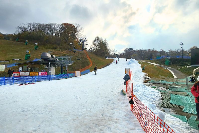 Karuizawa looking up the hill from the bottom lift