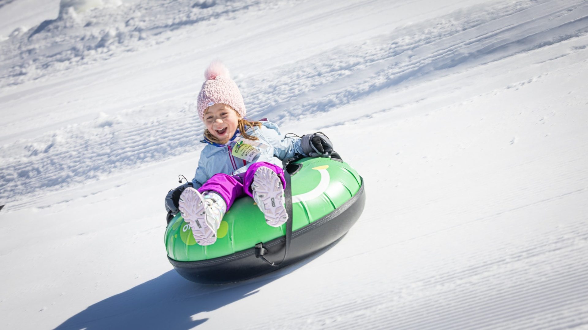 Kid tubing at killington