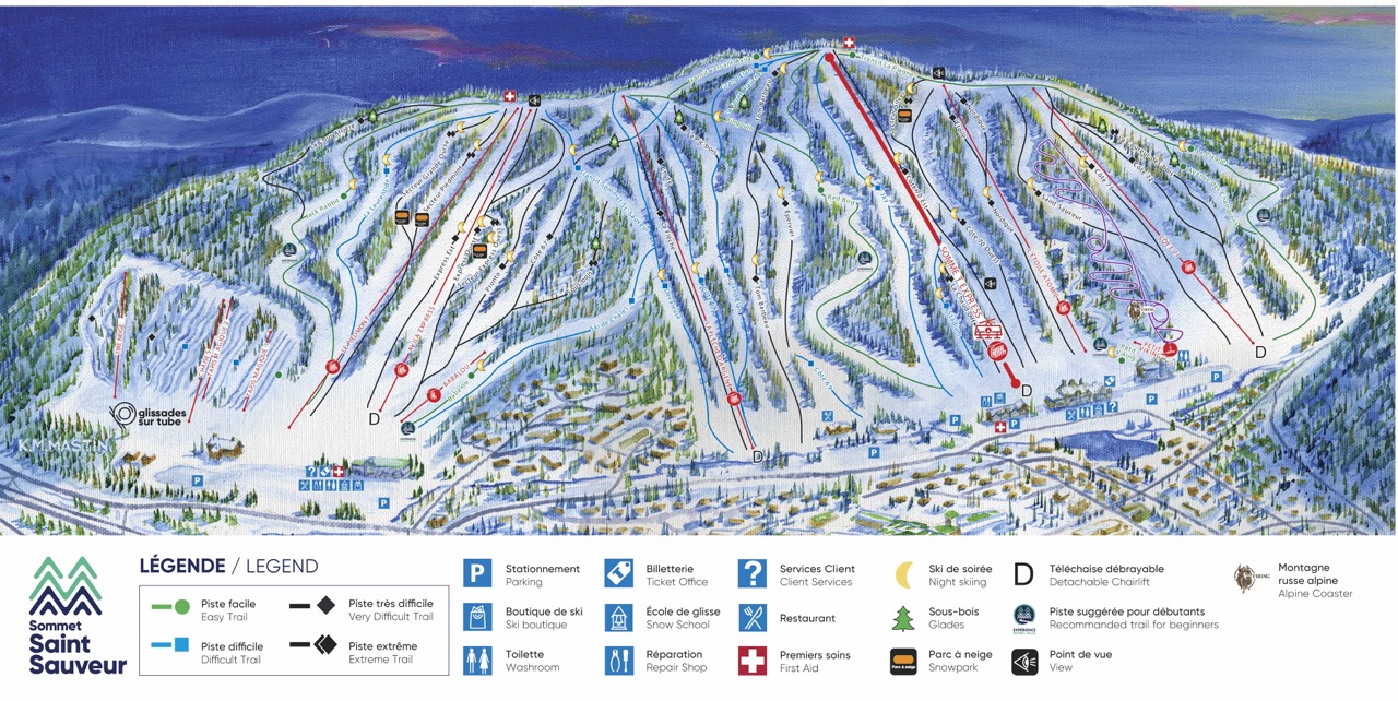 Sommet Saint-Sauveur  trail map