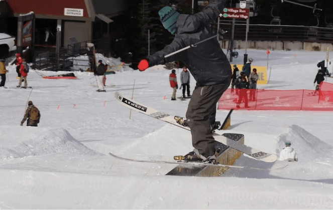 Unknown Skier Backslide at Northstar, CA.