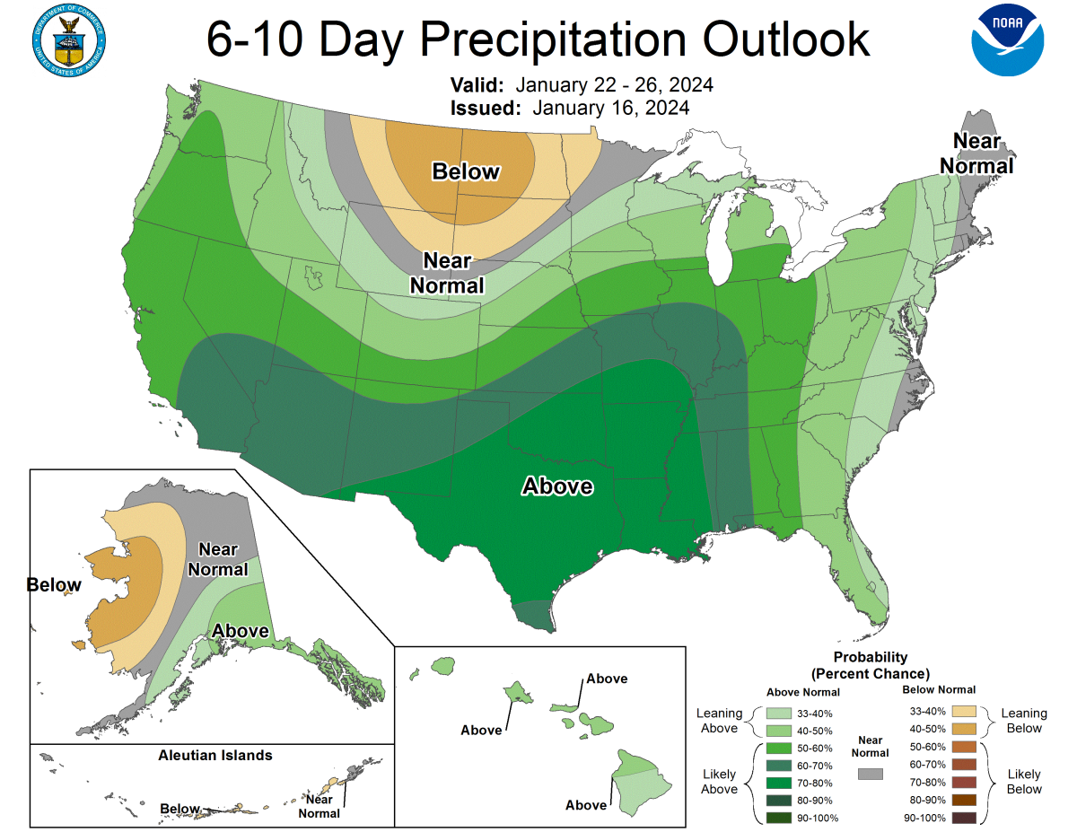 6-10 day precipitation outlook