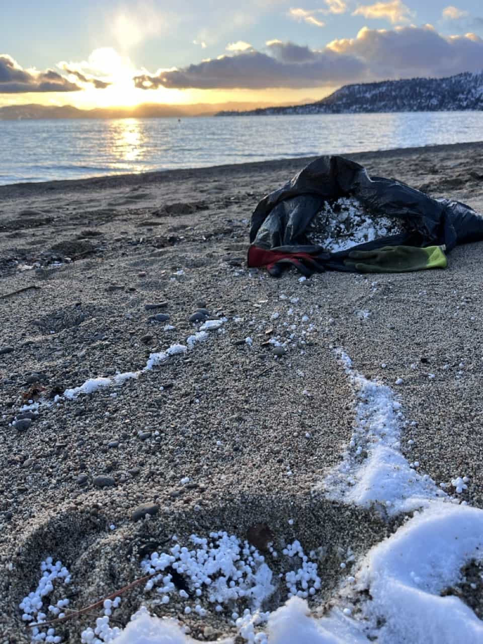 plastic beads Lake Tahoe 