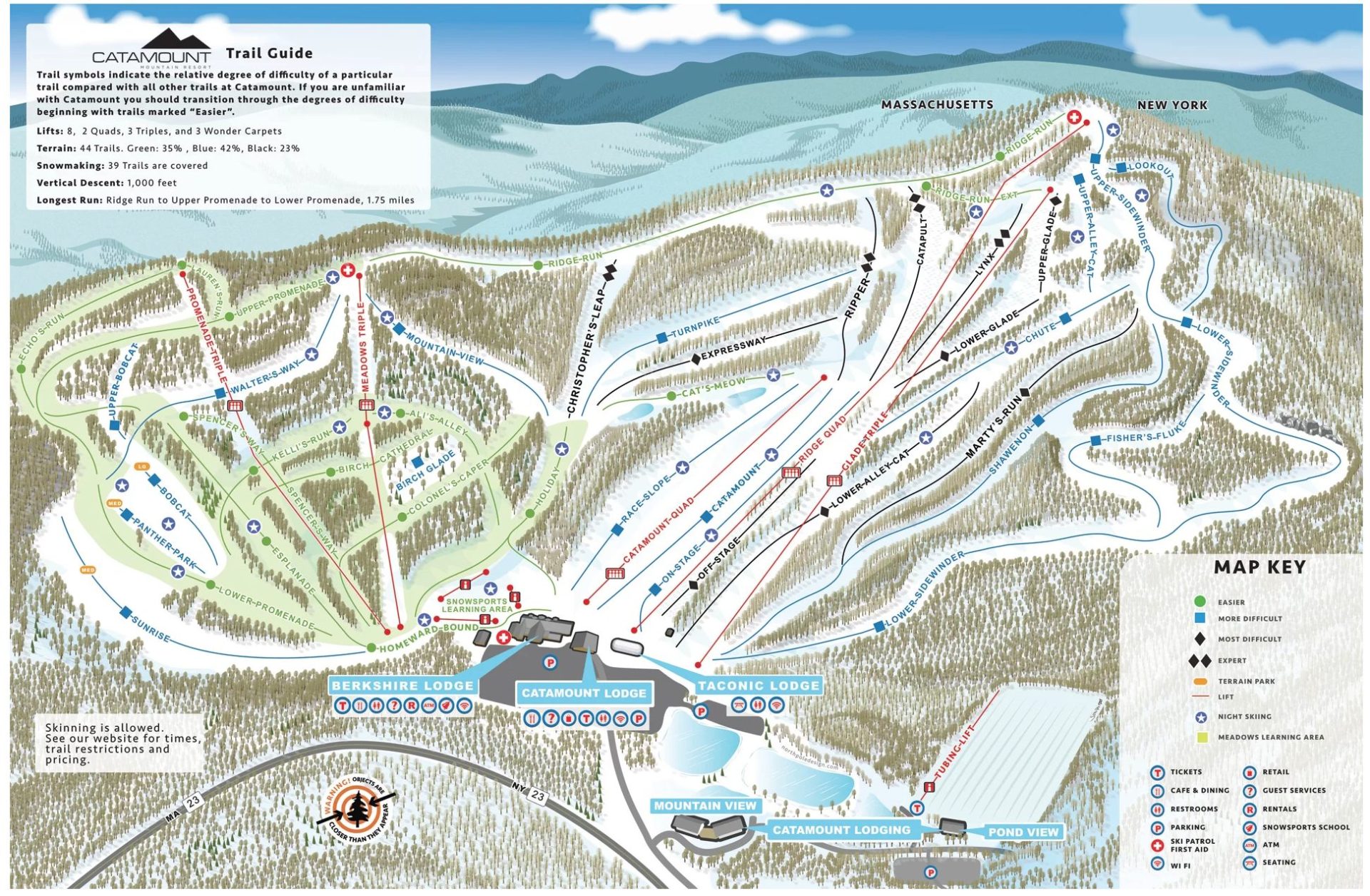 Catamount Trail Map