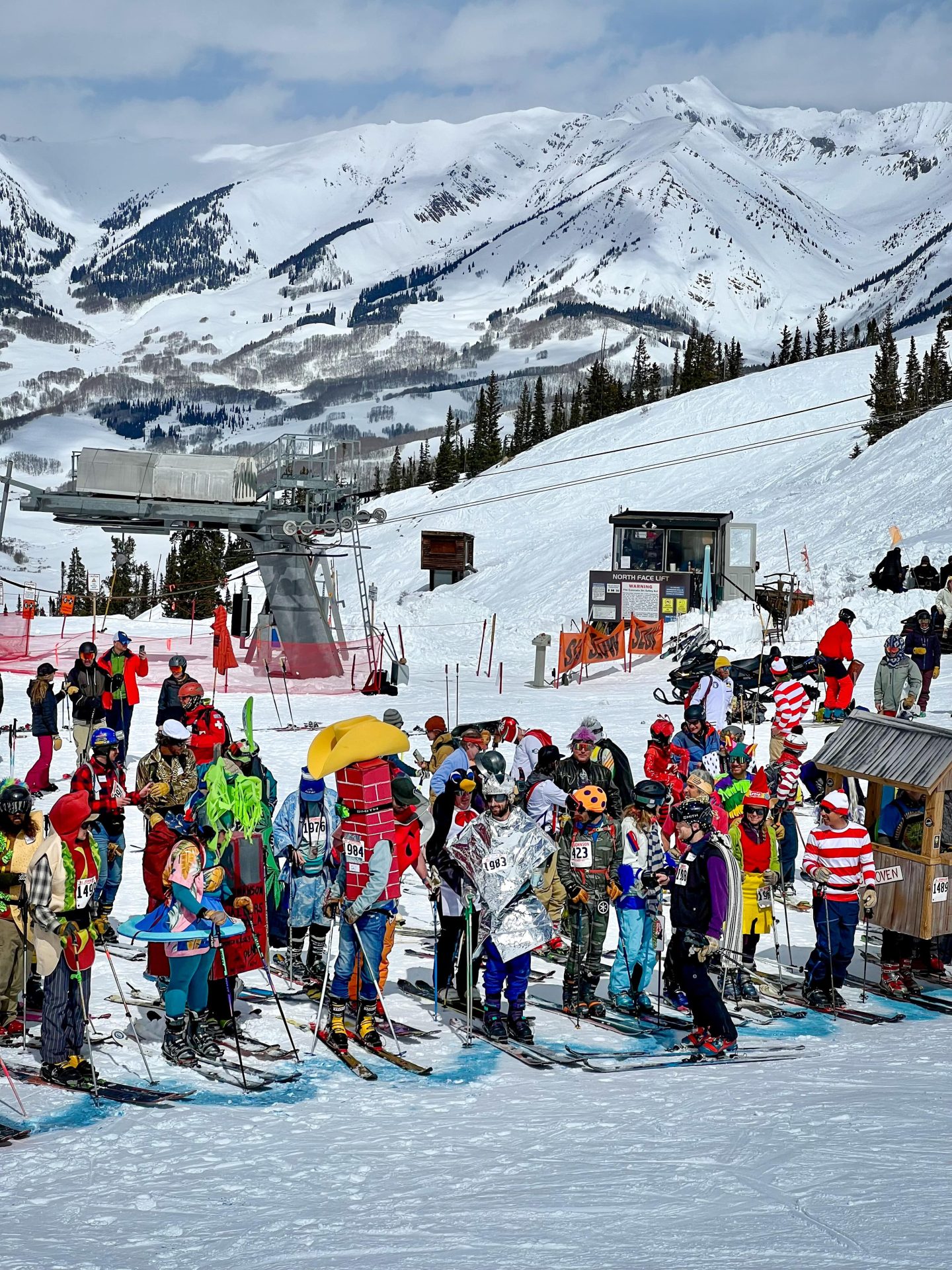 Al Johnson Telemark Race Starting Line