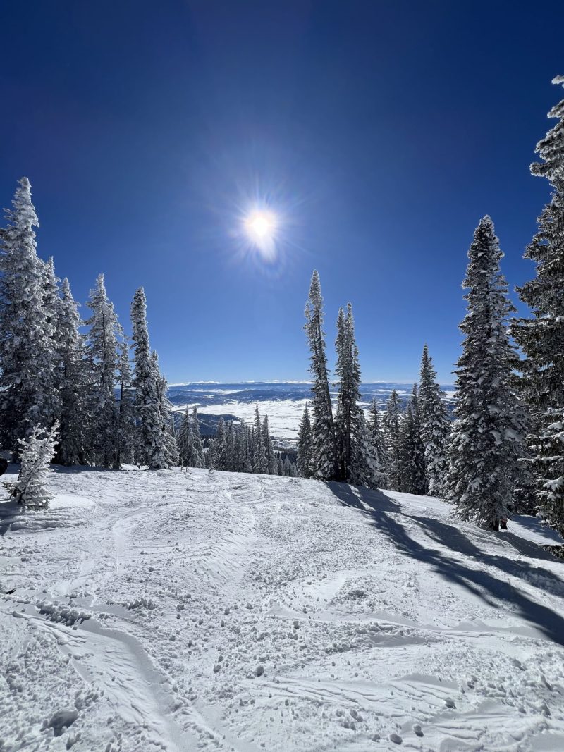 Picturesque view from Sideburn near the Wild Blue Gondola