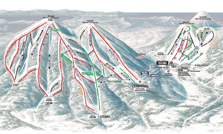 rusutsu mountain map