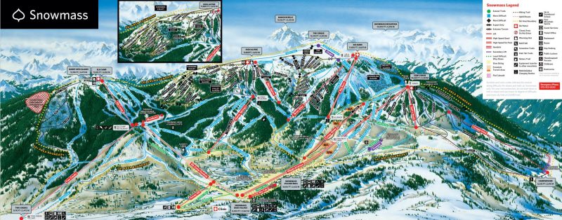 Aspen Snowmass Trail Map. Photo Credit: Aspen Snowmass