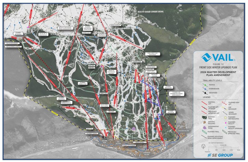 The front side Master Development Plan. Photo Credit: Vail