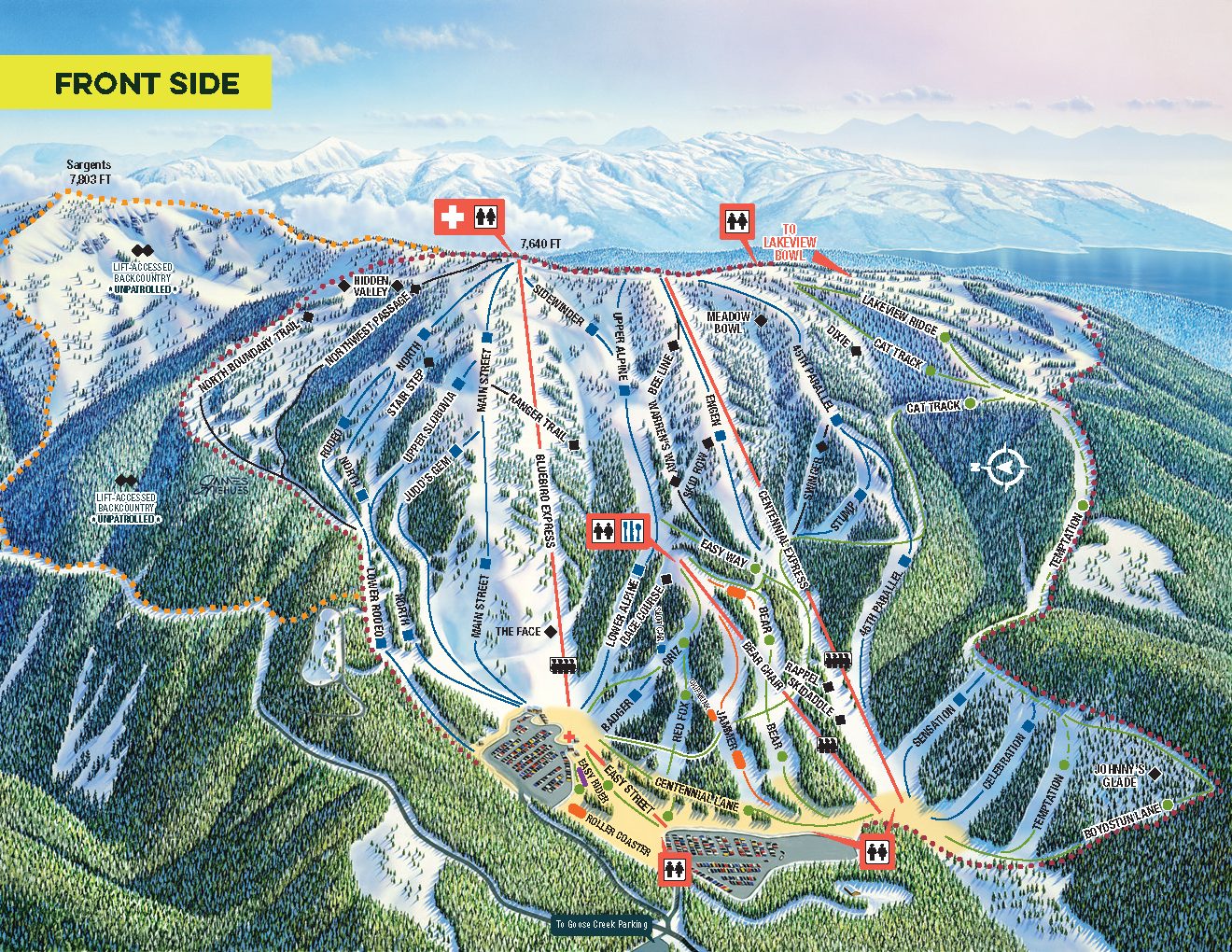 Brundage mountain trail map