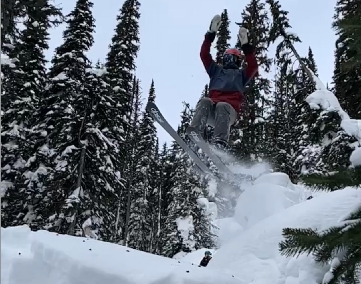 Skiing without poles