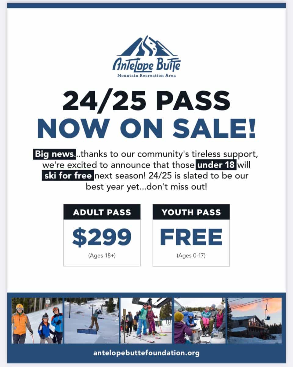 Antelope Butte passes now on sale