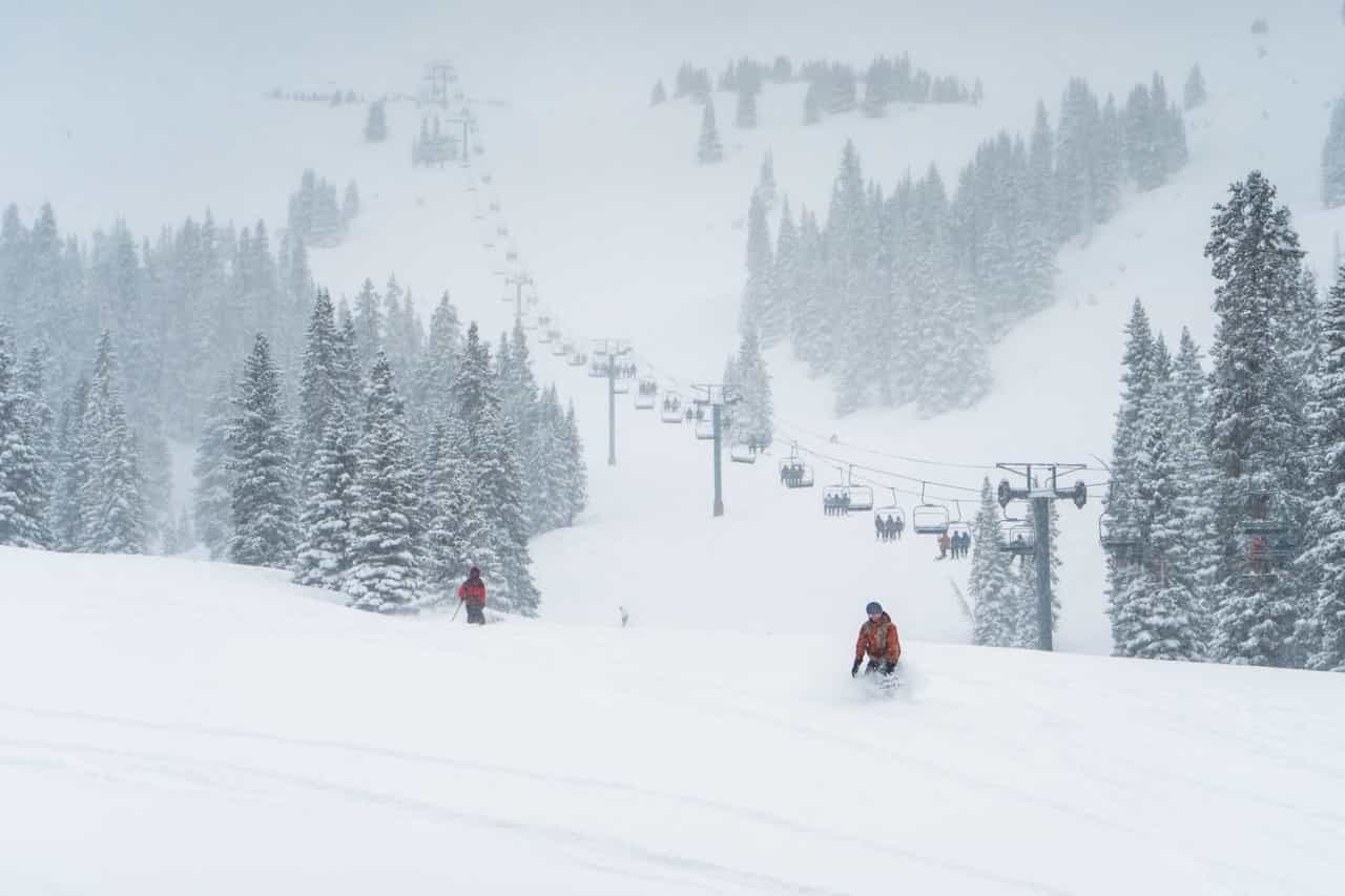 deep snow at copper mountain colorado in late april