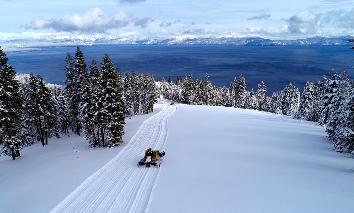 Early season preparation. Photo Credit: Tahoe Daily Tribune