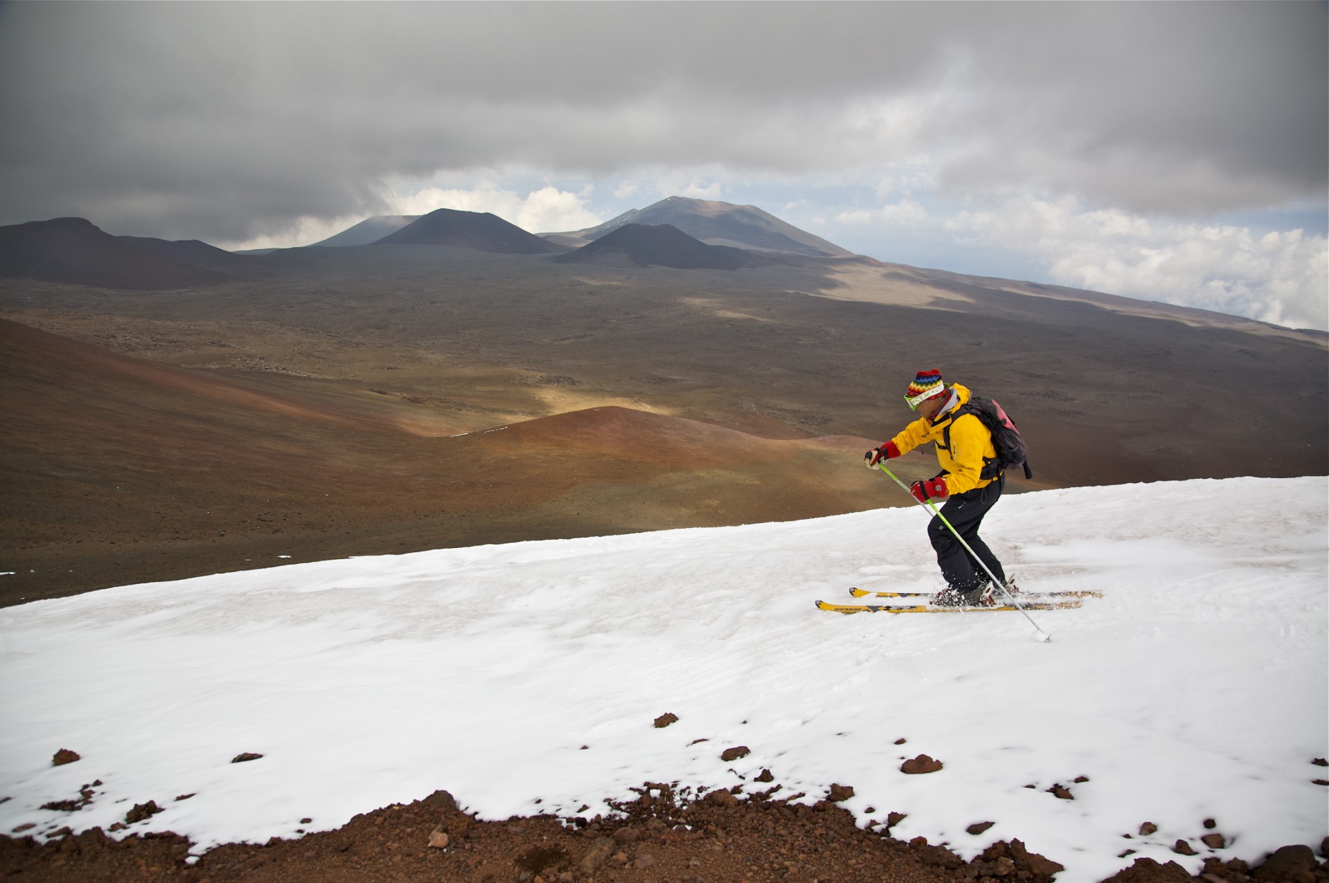 Petterson skiing in Hawaii. | Photo by Erik Petterson Sjöqvist.