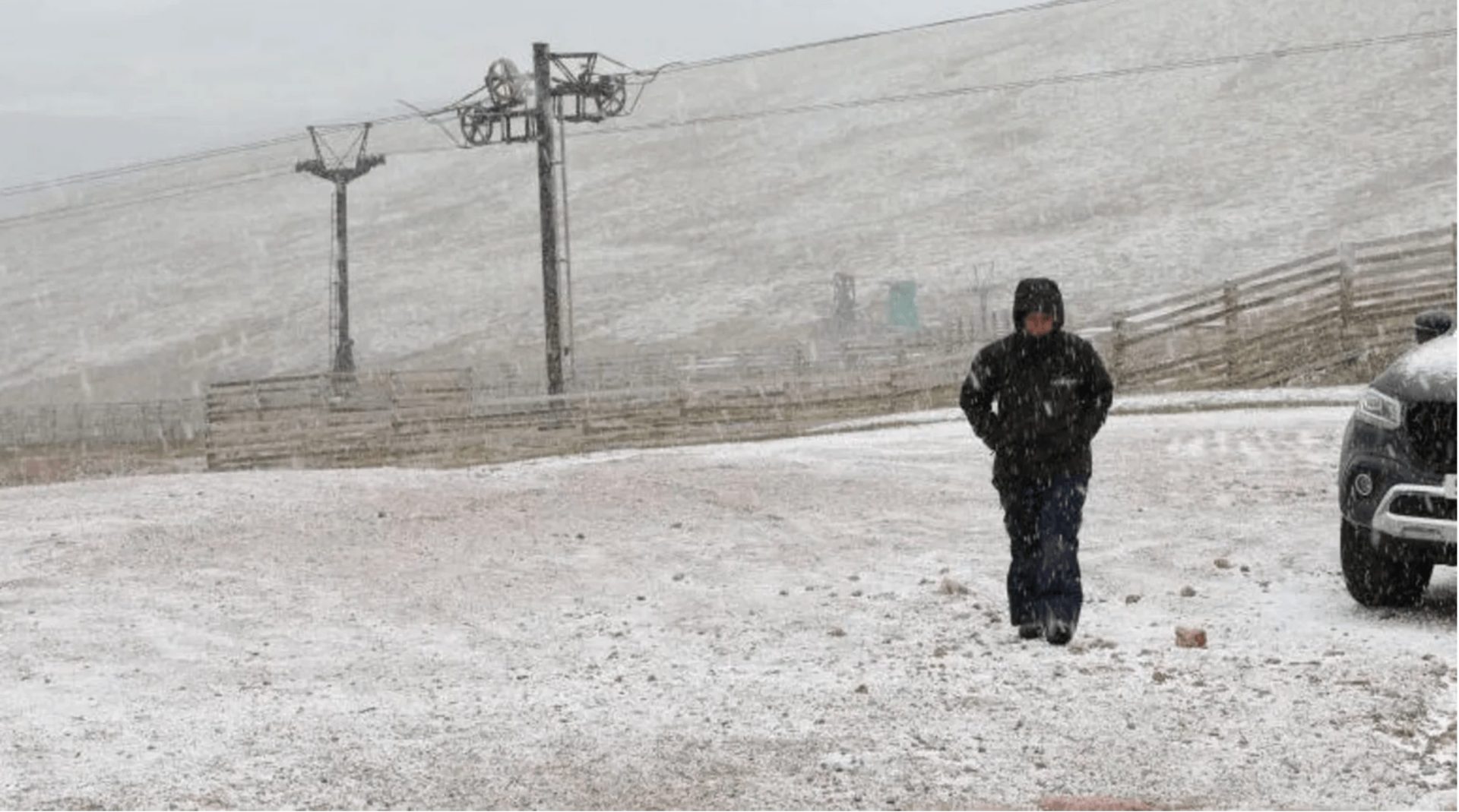 Snow in Scotland during June