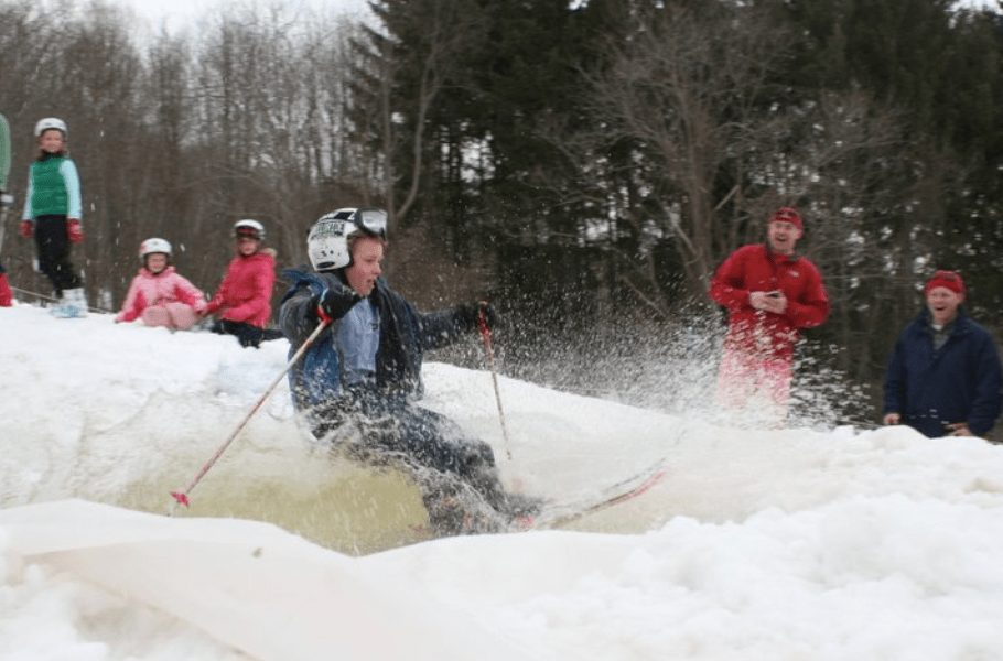 Spring pond skim