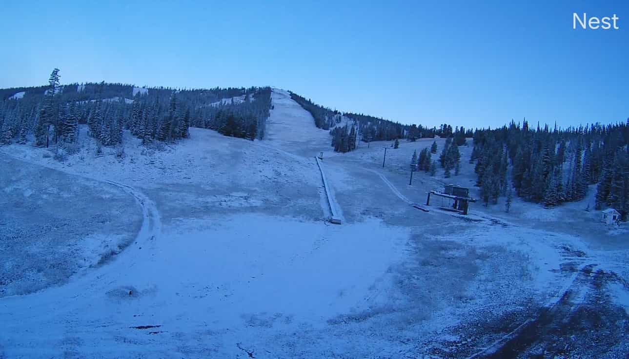 Snow on the slopes in August at Showdown Montana. Credit: Resort Facebook