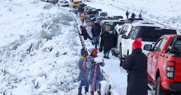 November snow South Africa