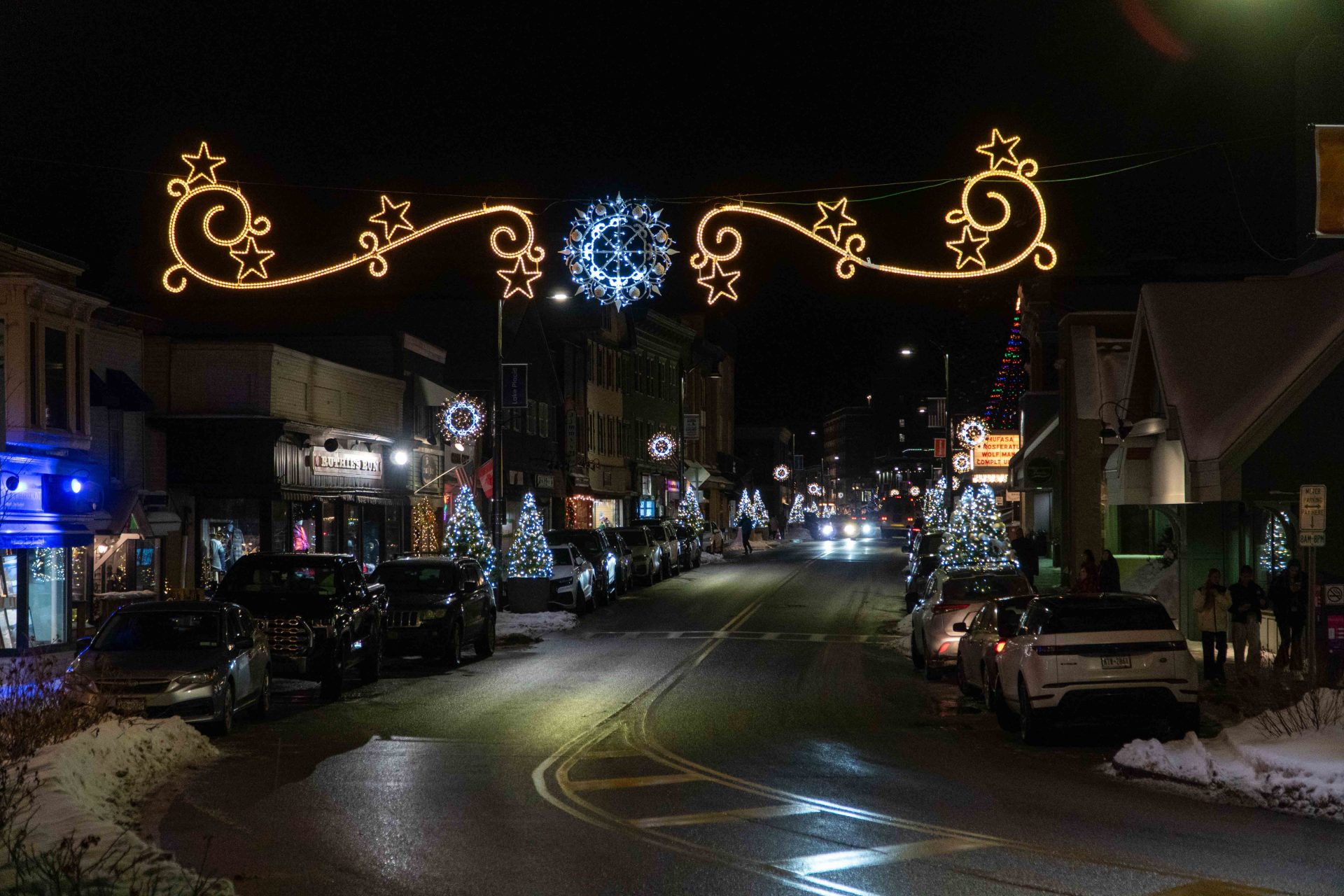Lake Placid Main Street Night