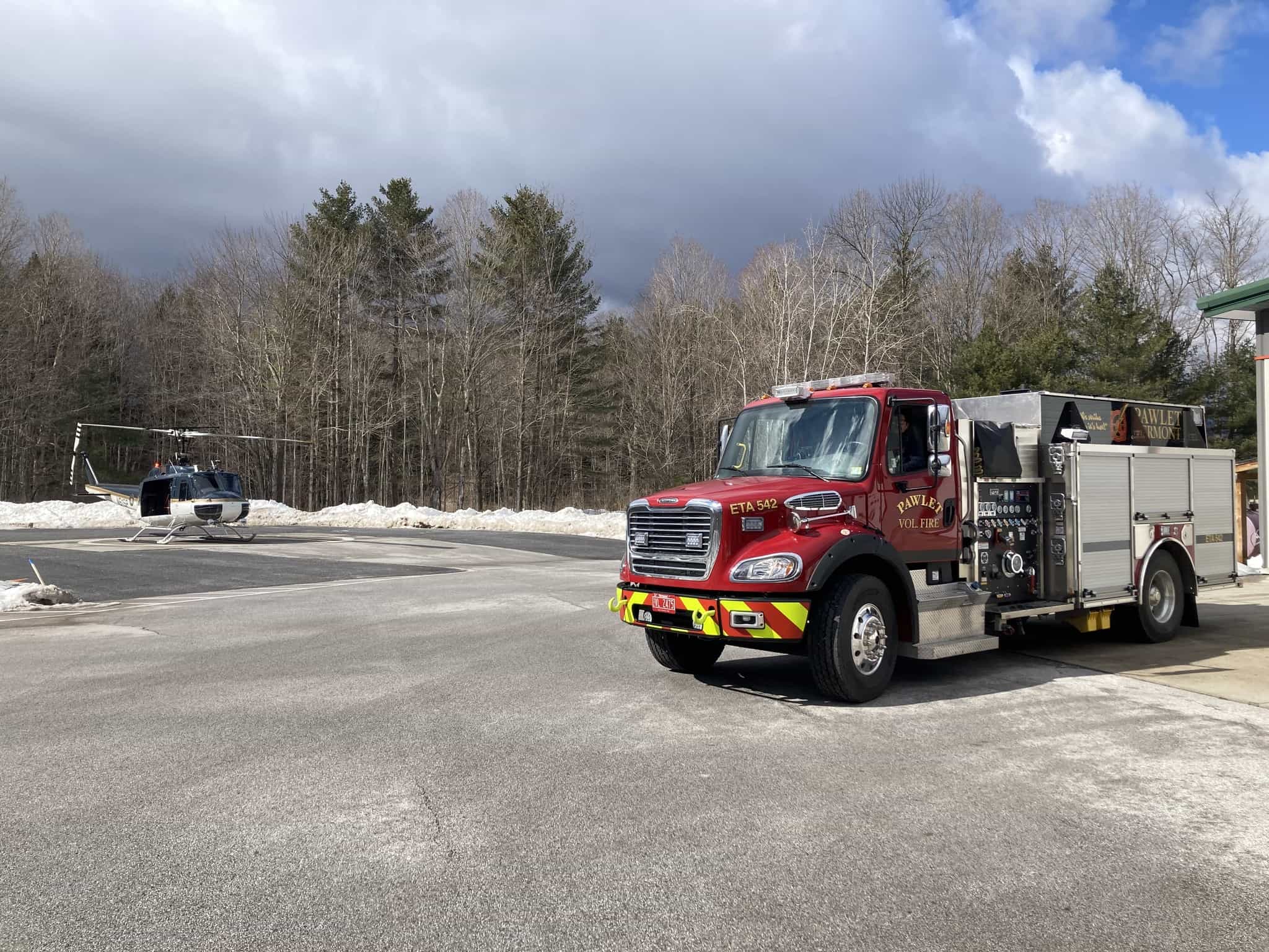 Rescue crews on the scene | Photo: Pawlet Volunteer Fire Department vermont plane crash