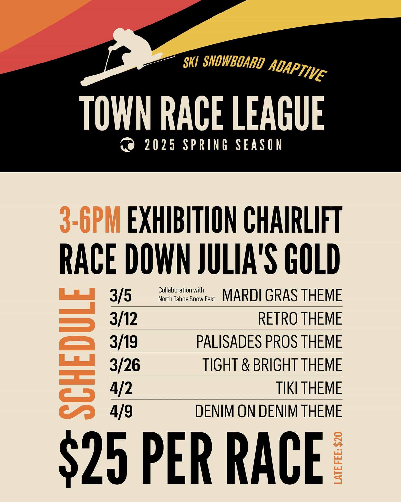 Palisades Tahoe Town Race League | Image: Palisades Tahoe