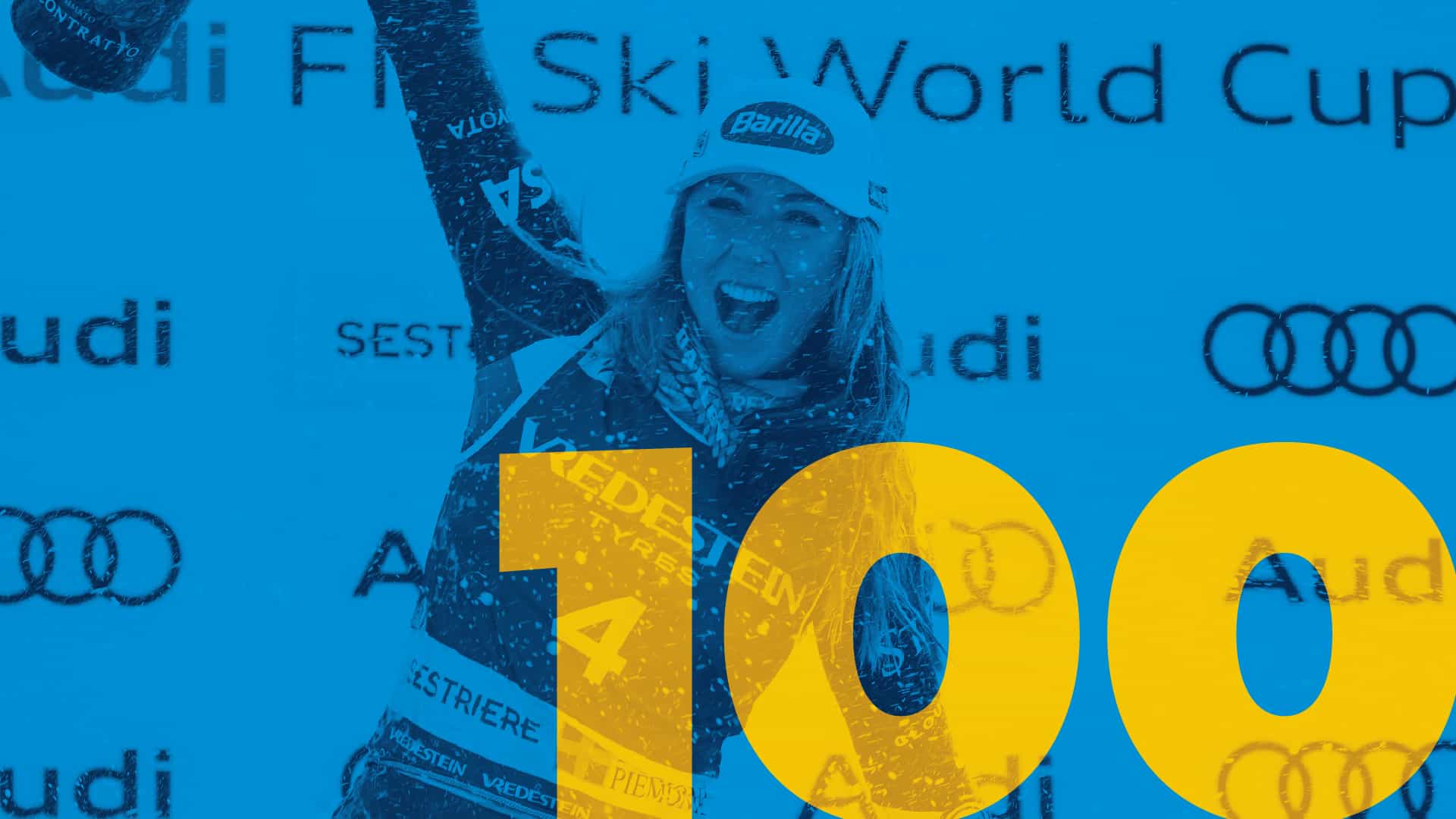 A historic 100 victories for Mikaela Shiffrin | Image: Ikon Pass