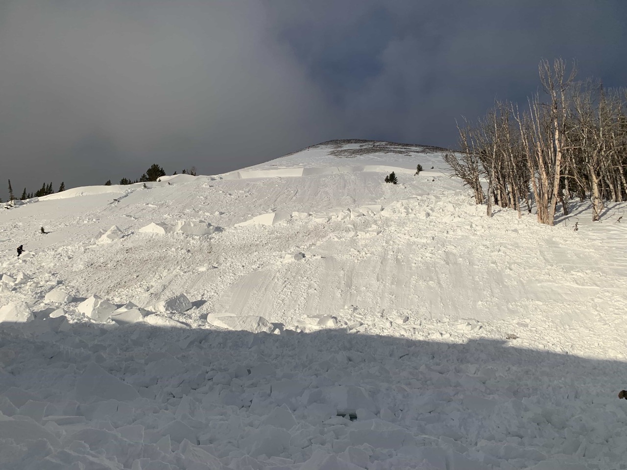 Huge avalanche triggered by mitigation work at Big Sky Resort, MT | Photo: Big Sky Resort