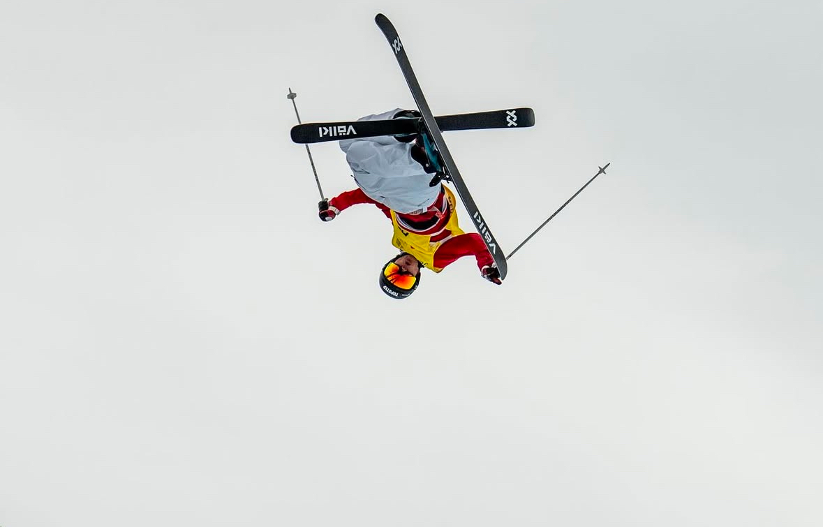 U.S. Alex Ferreira mid-air at the World Cup in Aspen