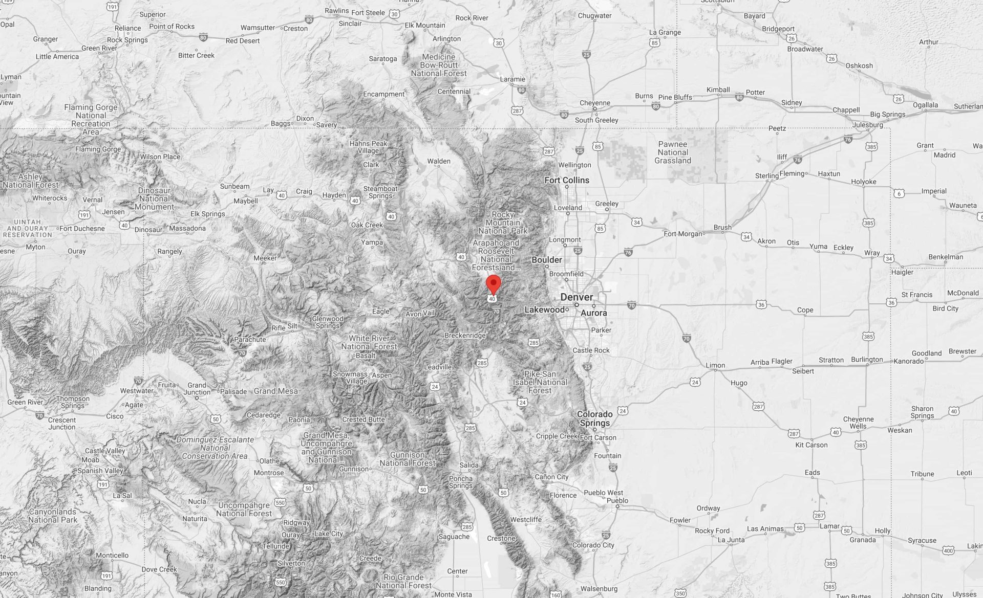 The location of the fatal avalanche on Mines Peak, CO | Image: CAIC